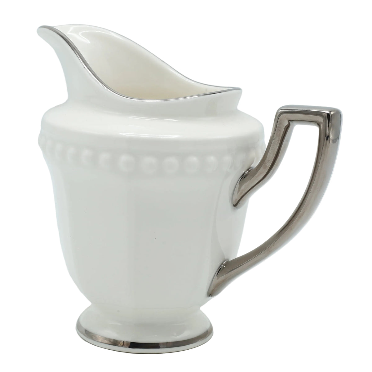Imperial Beaded Bone China Tea Set 24 Pieces at Zubaidas Homestore - House of The Biggest Collection of Coffee and Tea Sets in Pakistan