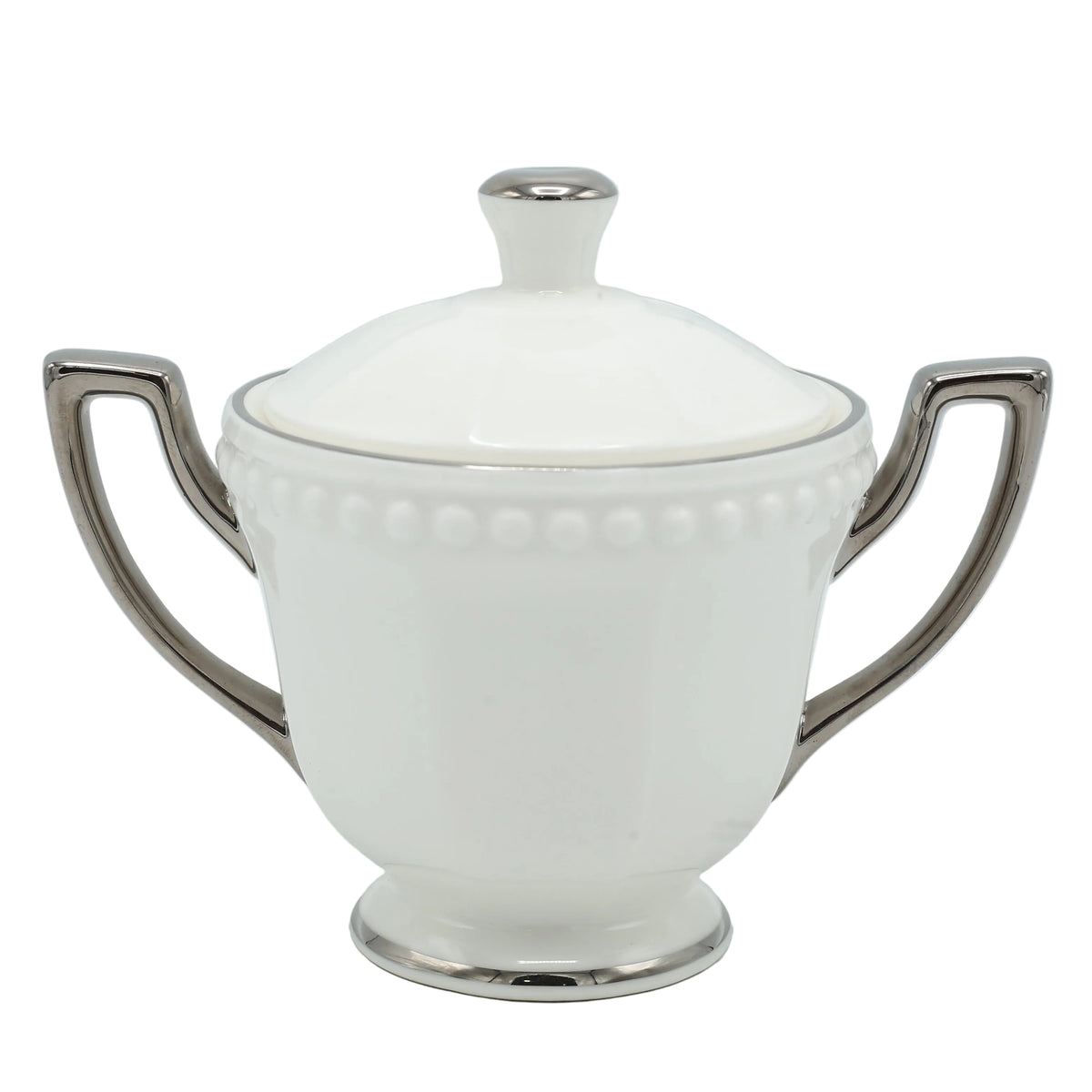 Imperial Beaded Bone China Tea Set 24 Pieces at Zubaidas Homestore - The Biggest Collection of Coffee and Tea Sets In Pakistan