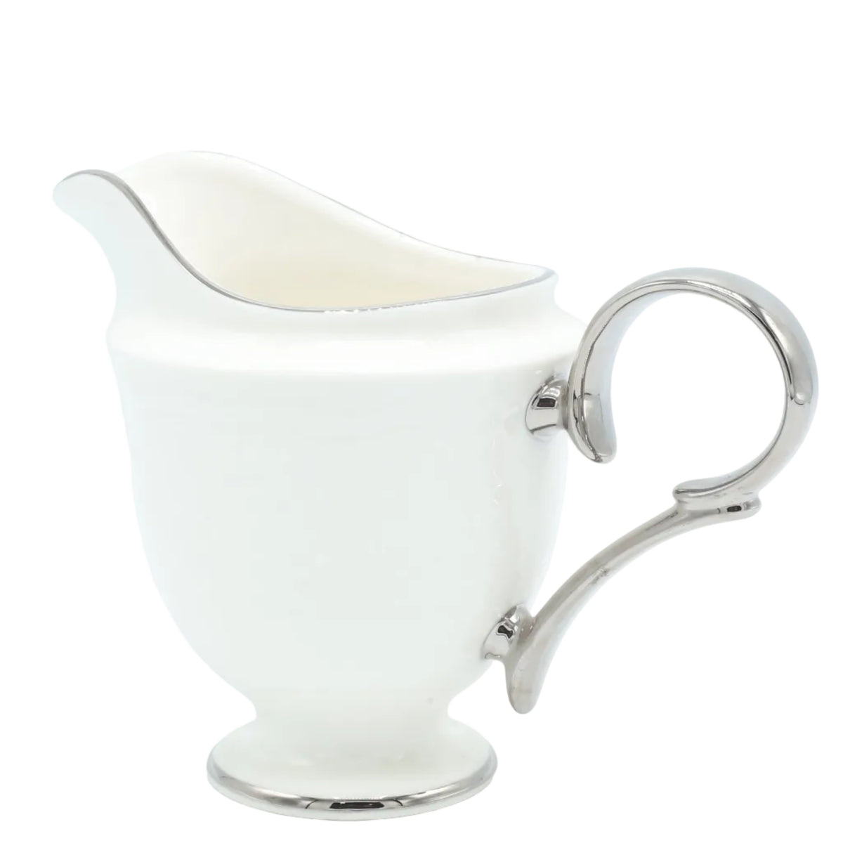 Imperial Bone China Dinner Set 61 Pieces with Silver Trim at Zubaidas Homestore -House of The Biggest Collection of Dinner Sets in Pakistan