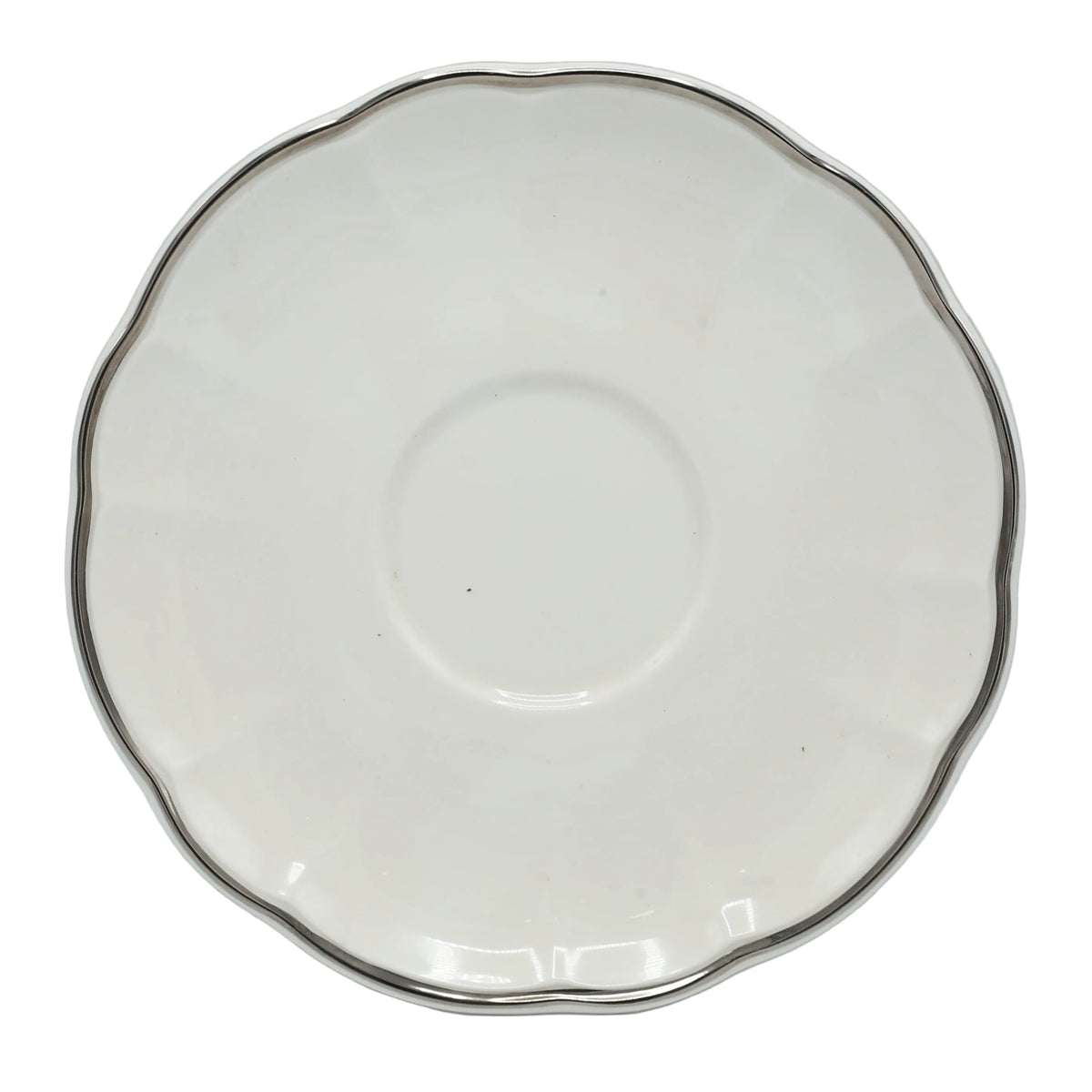 Imperial Bone China Tea Set 24 Pieces Silver Rim at Zubaidas Homestore - The Largest Collection of Tea Sets In Pakistan