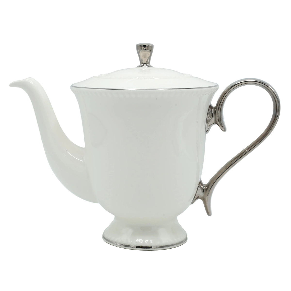 Imperial Bone China Tea Set 24 Pieces Silver Trim at Zubaidas Homestore - The Largest Collection of Tea Sets In Pakistan