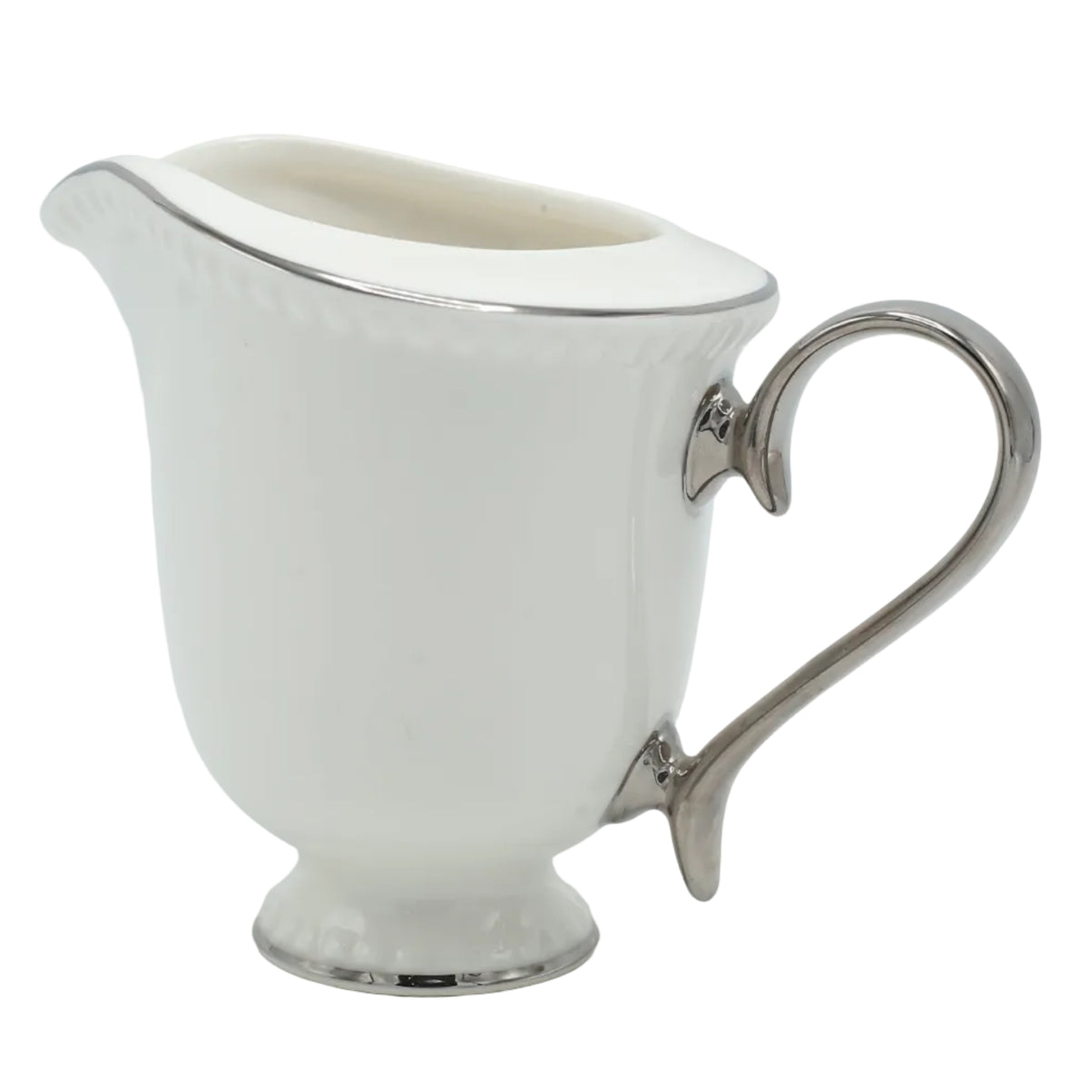 Imperial Bone China Tea Set 24 Pieces Silver Trim at Zubaidas Homestore - The Most Trusted Homestore in Pakistan