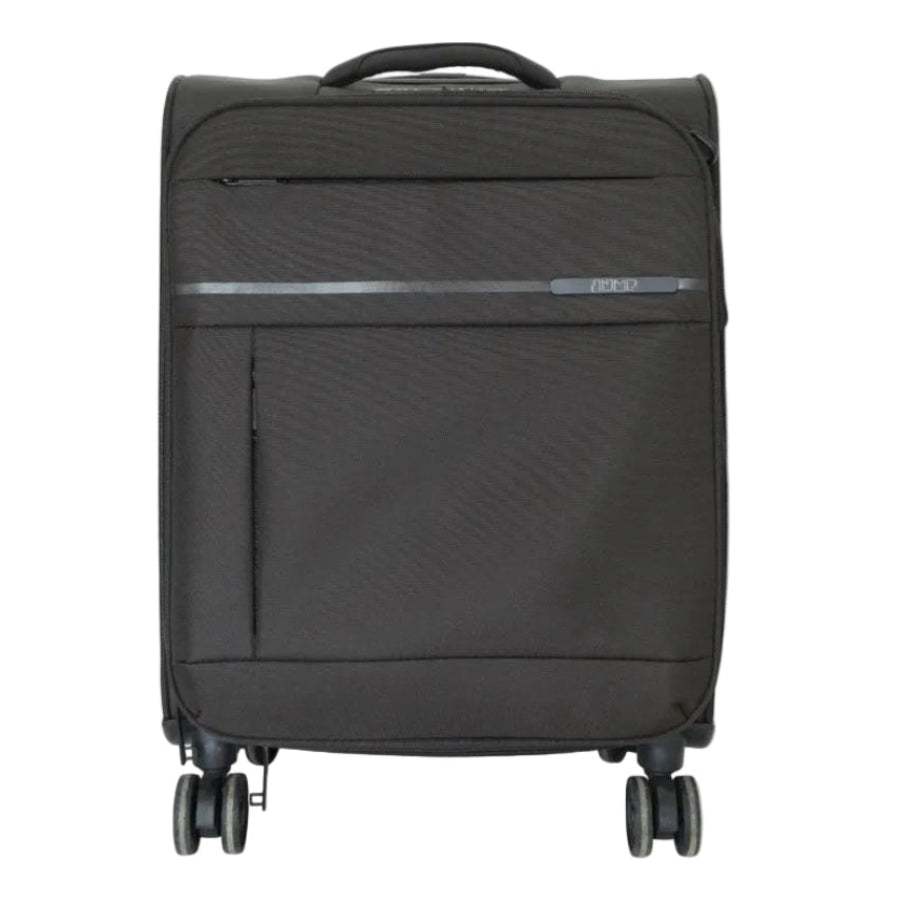 Jump Soft Shell Spinner Trolley Luggage Black 51 cm at Zubaidas Homestore