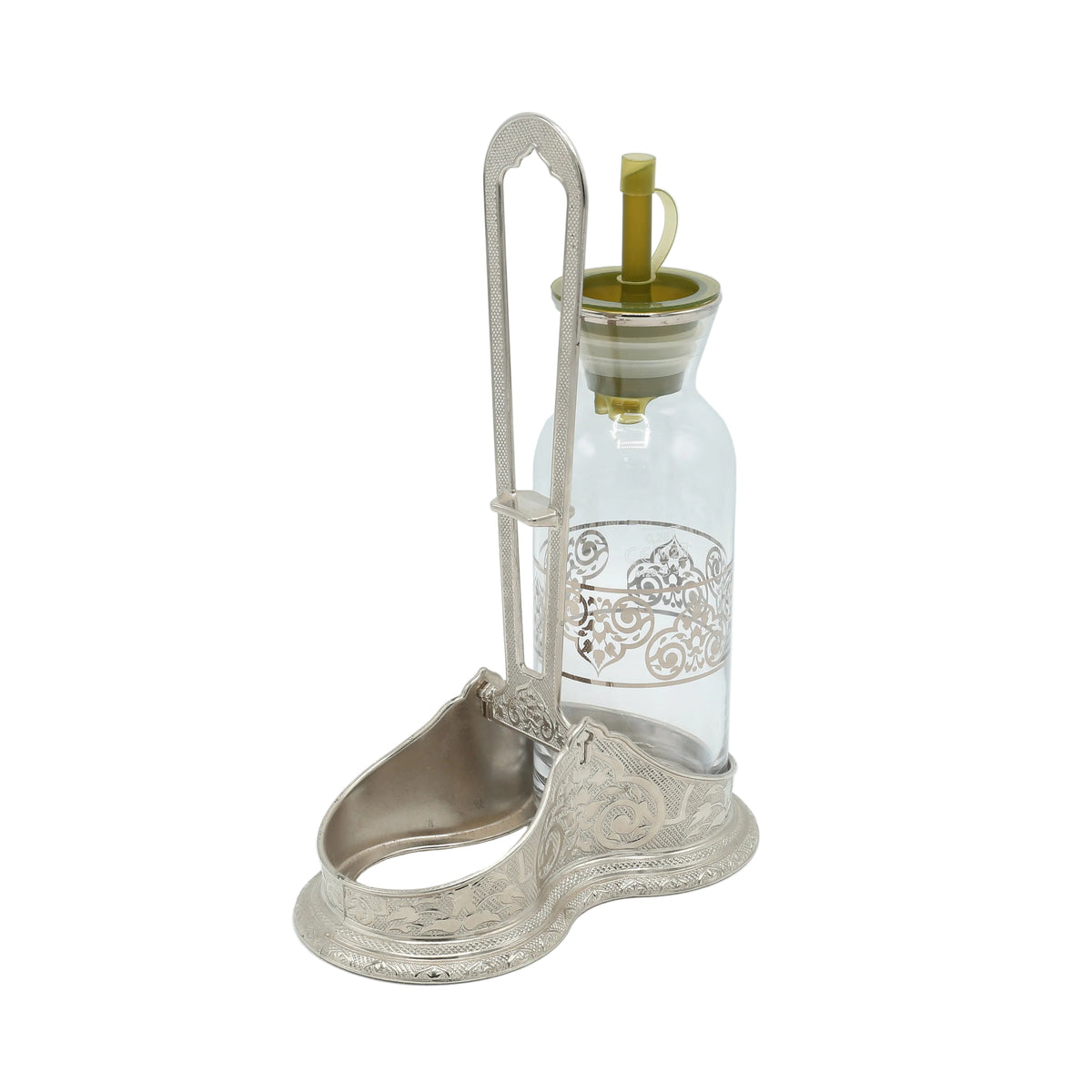 Kitchen Dining Table Oil and Vinegar Cruet Bottles with Stand at Zubaidas Homestore-The Largest Collection of Holders and Dispensers In Pakistan