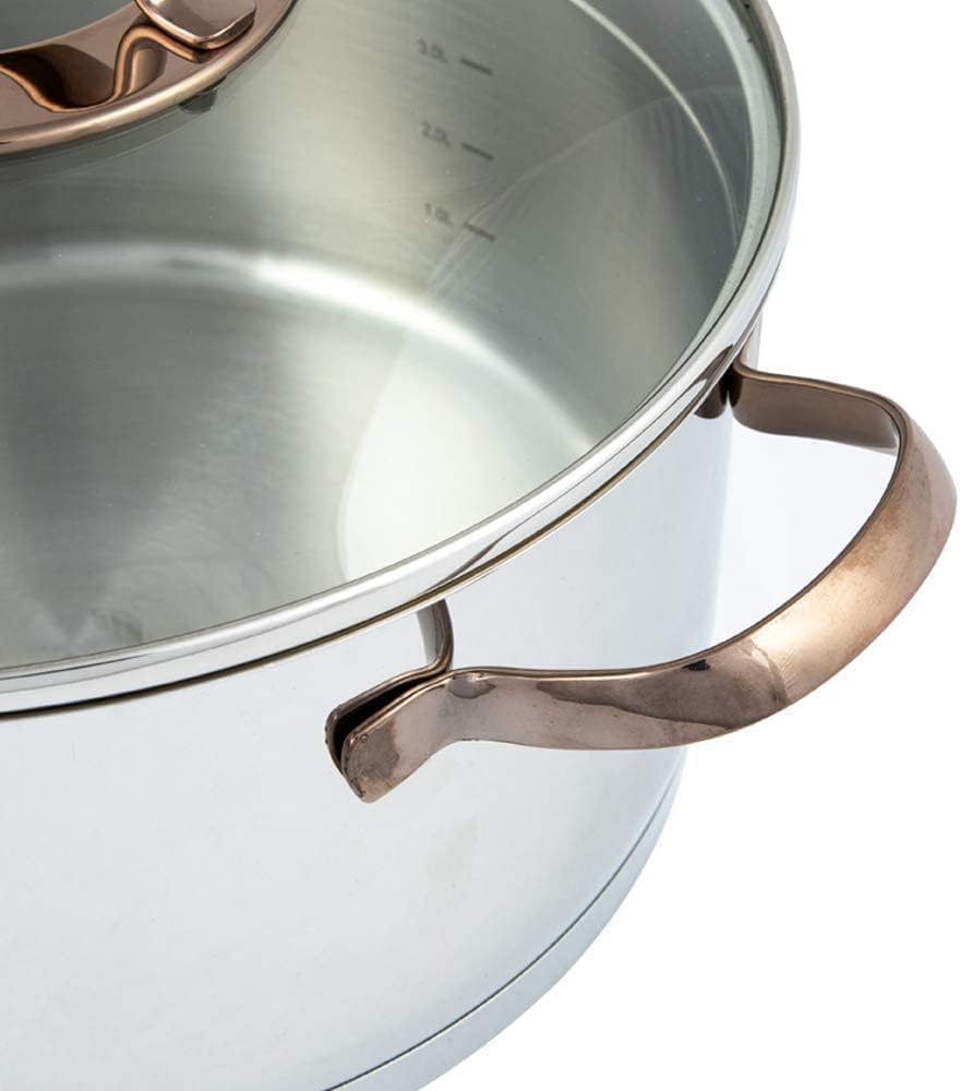 Korkmaz Rosanna Cookware Set 8 Pieces at Zubaidas Homestore The Largest Collection of Kitchenware Products in Pakistan