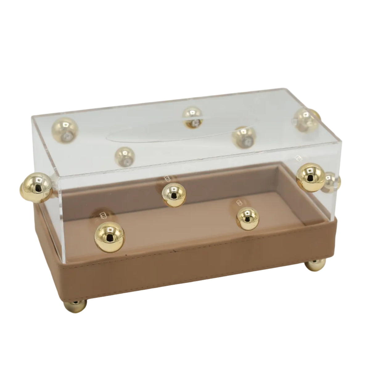 Leather Base Acrylic Tissue Box at Zubaidas Homestore. Most Trusted Homestore in Pakistan