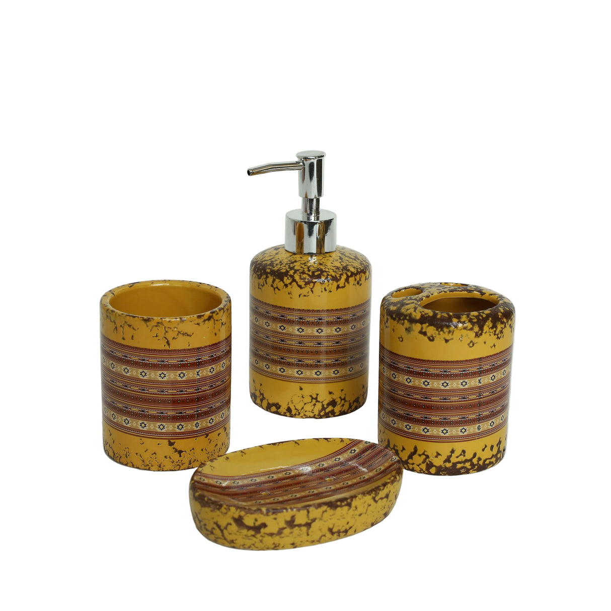 Luxury Ceramic 4 Pieces Bathroom Set at Zubaidas Homestore. Largest Homestore In Pakistan
