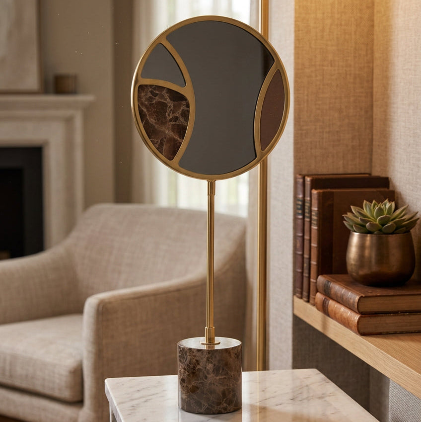 Luxury Mirror Tabletop and Sculptural Accent at Zubaidas Homestore