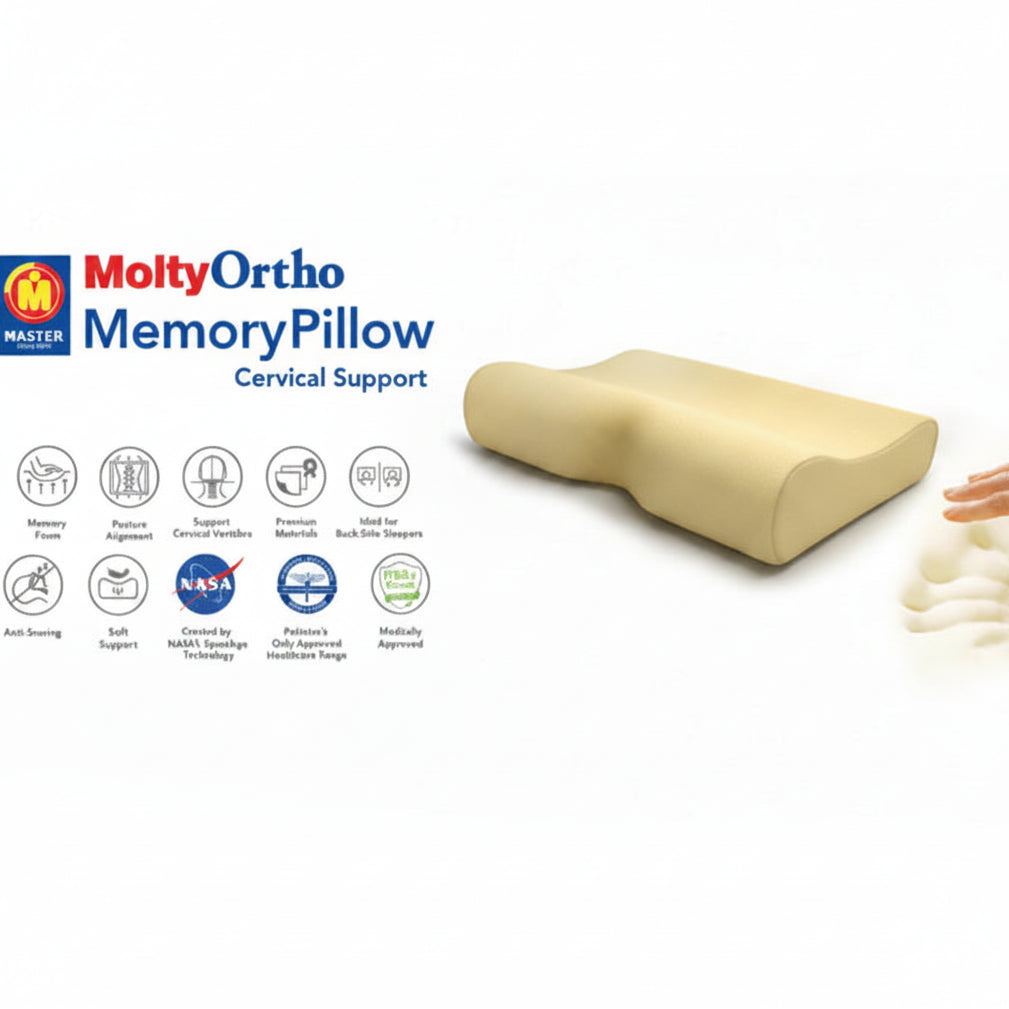 Master MoltyOrtho Memory Cervical Pillow at Zubaidas Homestore Pakistan