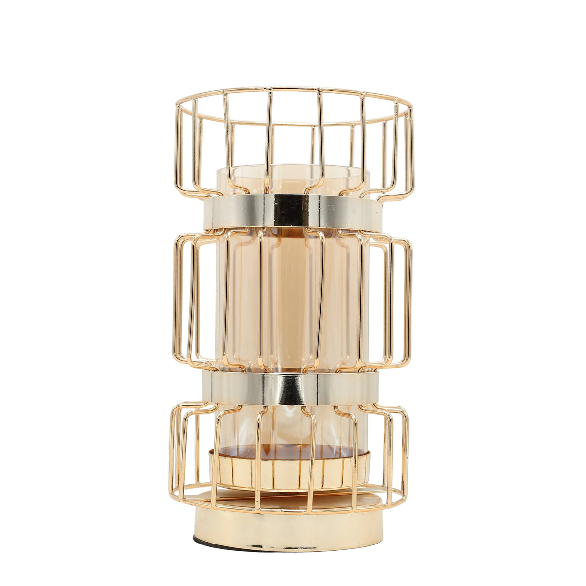 Metal Frame Decorative Vase Golden at Zubaidas Homestore Pakistan