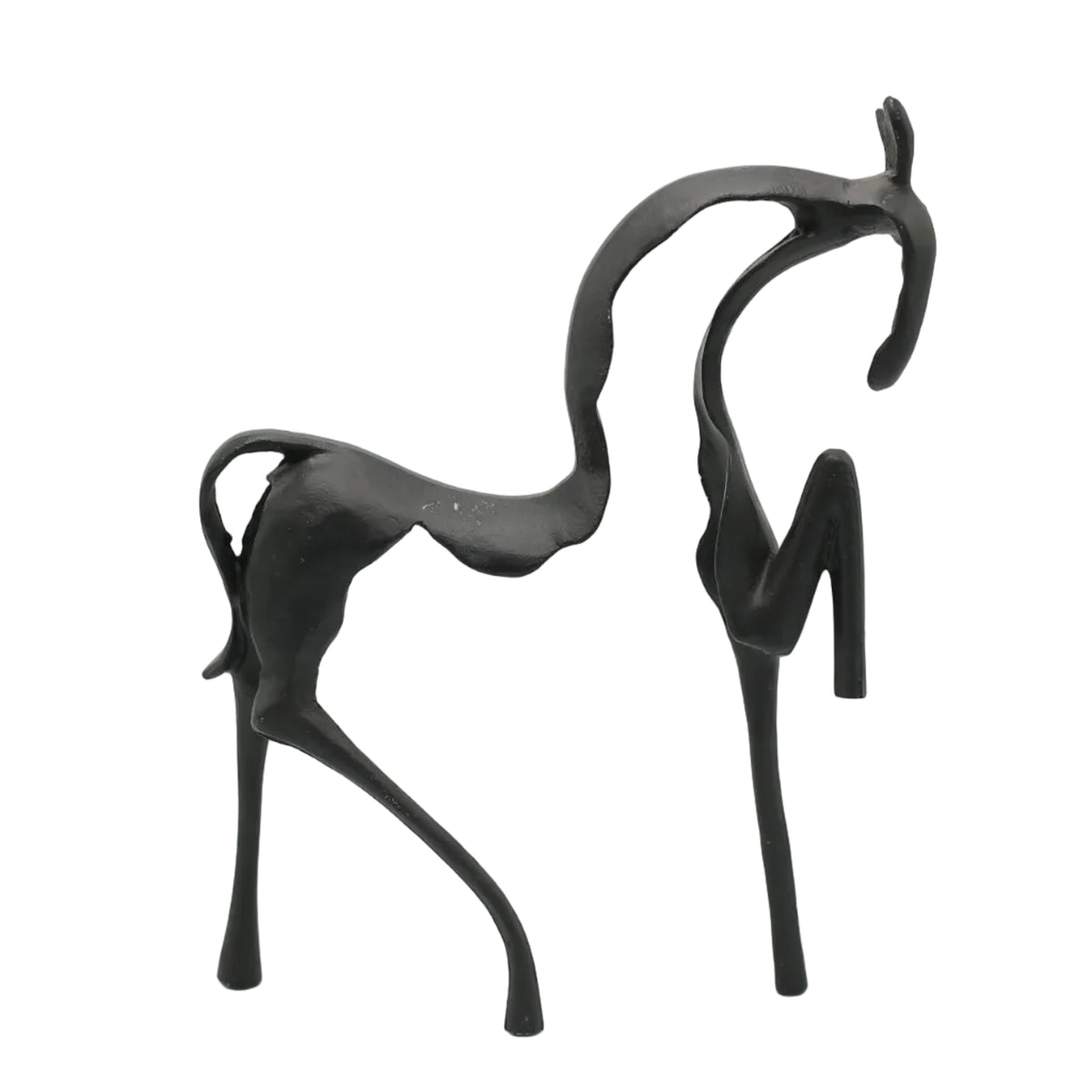 Metal Horse Sculpture Black at Zubaidas Homestore Pakistan