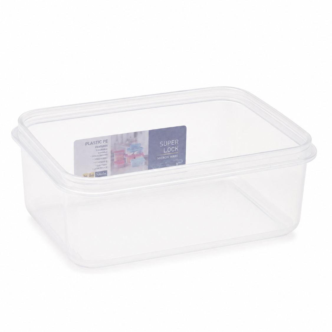 Micronware Super Lock Rectangle Food Storage Container 1000ml at Zubaidas Homestore.The Biggest Homestore in Pakistan