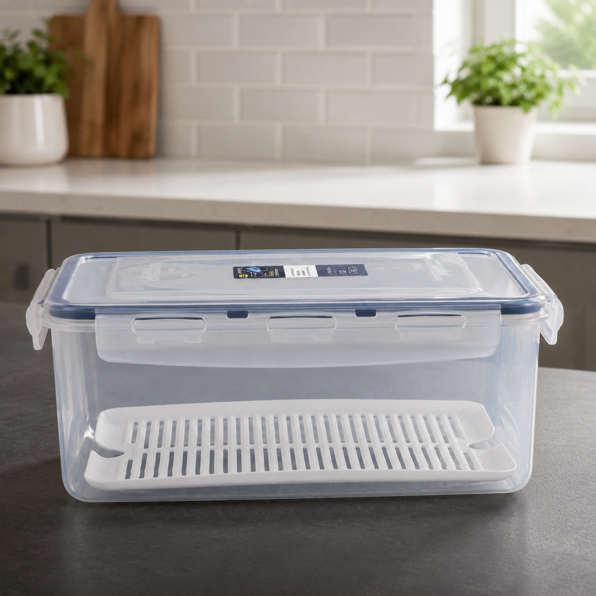 Micronware Super Lock Rectangle Food Storage Container 5500ml at Zubaidas Homestore