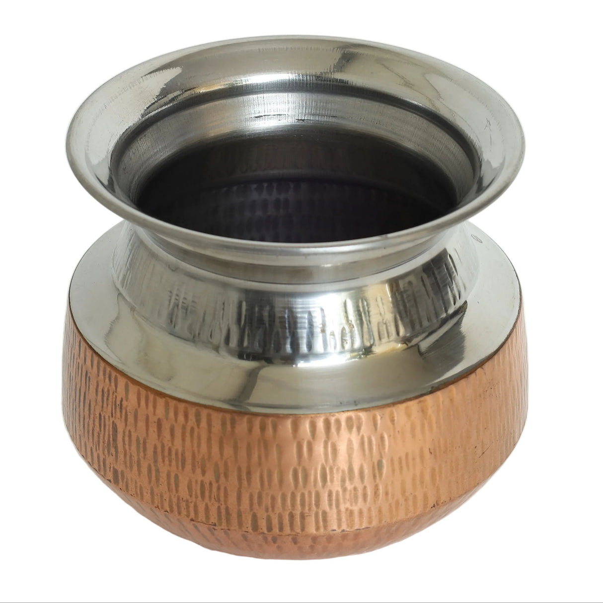 Mini Steel Degh with Copper Base at Zubaidas Homestore Pakistan