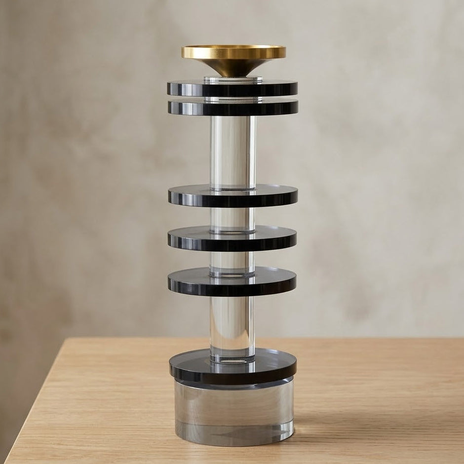 Modern Crystal Candle Stand at Zubaidas Homestore