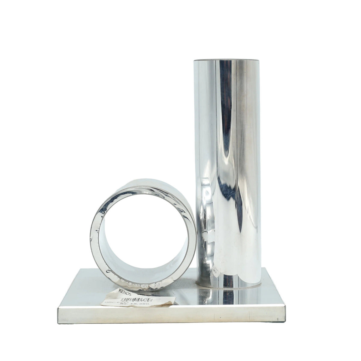 Modern Cylinder Decorative Bookend Silver at Zubaidas Homestore Pakistan