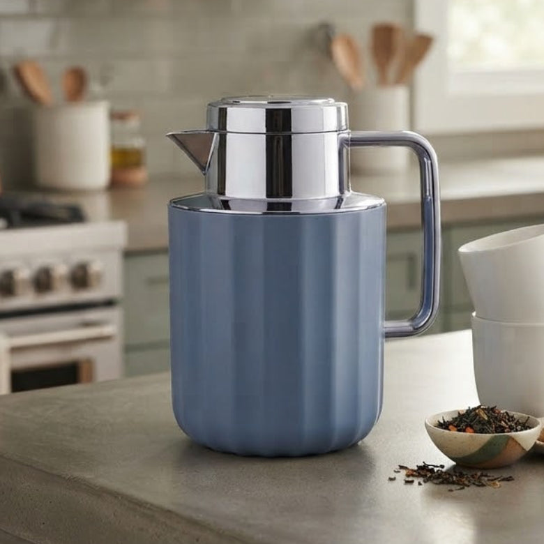 Modern Insulated Vacuum Flask Jug 1 Liter Blue at Zubaidas Homestore