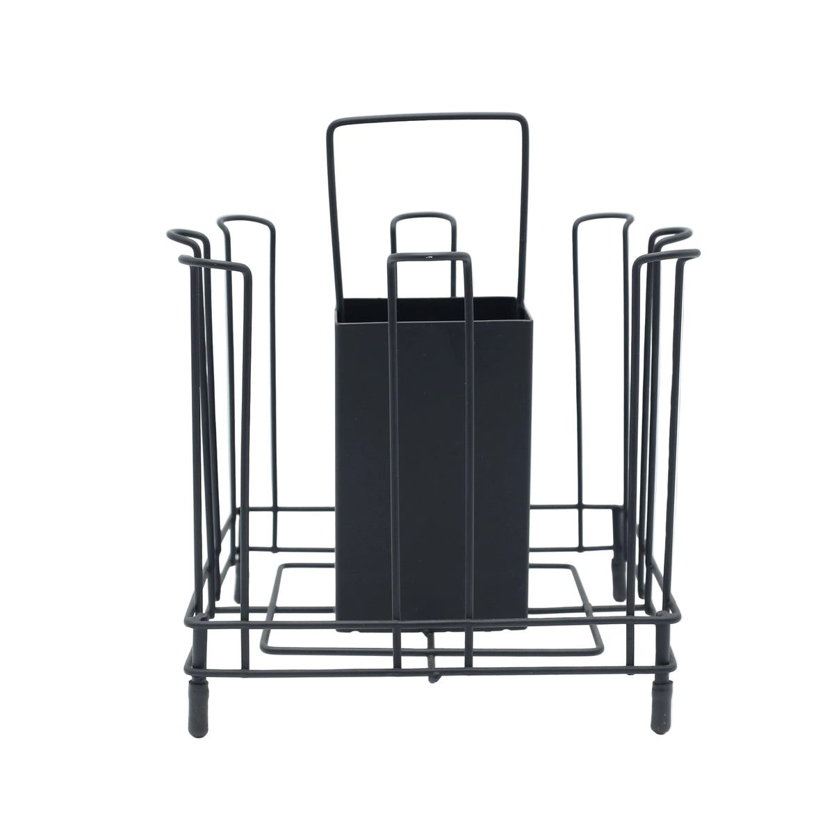 Modern Metal Mug Holder and Organizer Stand Black at Zubaidas Homestore Pakistan