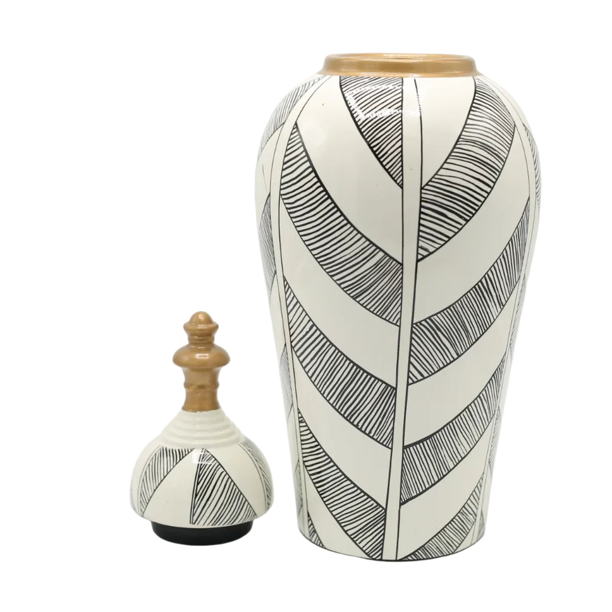 Modern Pattern Ceramic Candy Jar at Zubaidas Homestore Pakistan