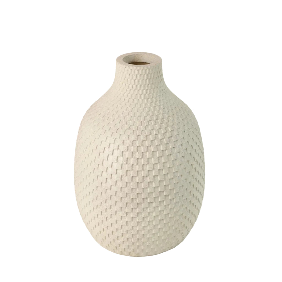 Modern Scandi Style Textured Decorative Vase at Zubaidas Homestore Pakistan