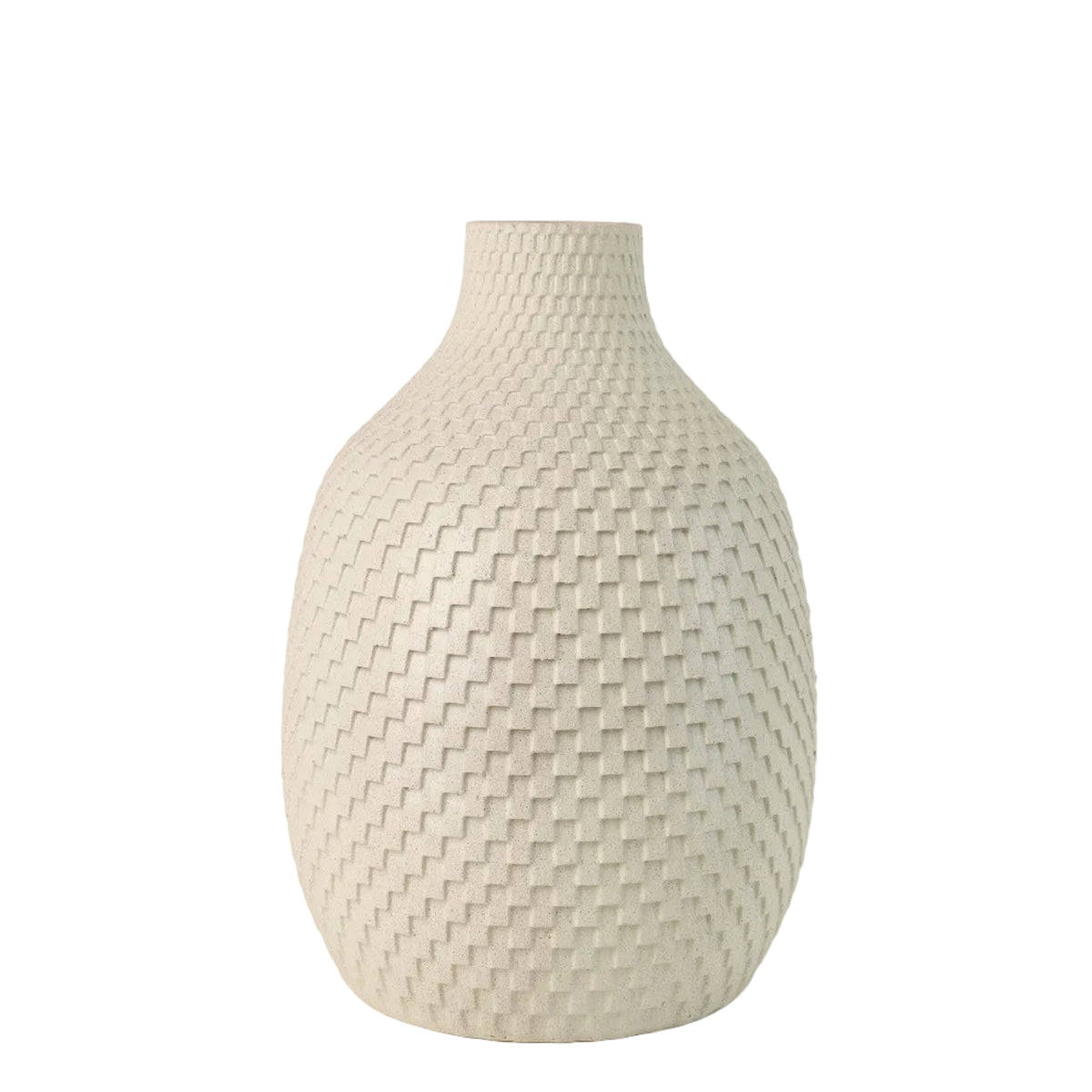 Modern Scandi Style Textured Decorative Vase at Zubaidas Homestore - The Largest Collection Of Decor In Pakistan