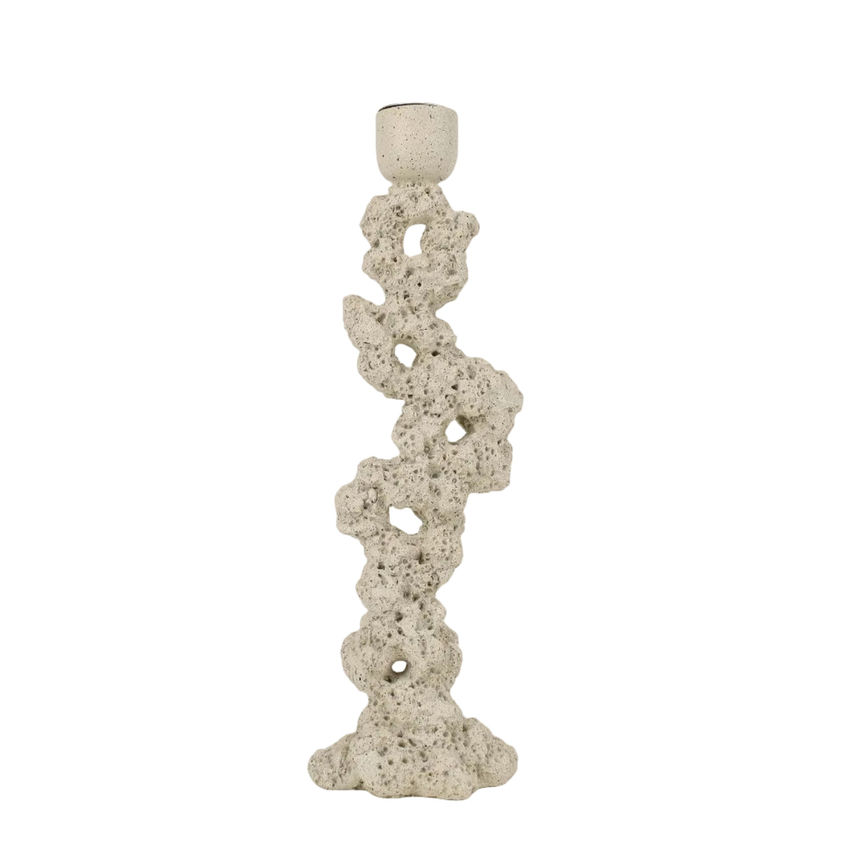 Modern Sculptural Sand Candelabras Stand at Zubaidas Homestore - The Largest Collection Of Decor In Pakistan
