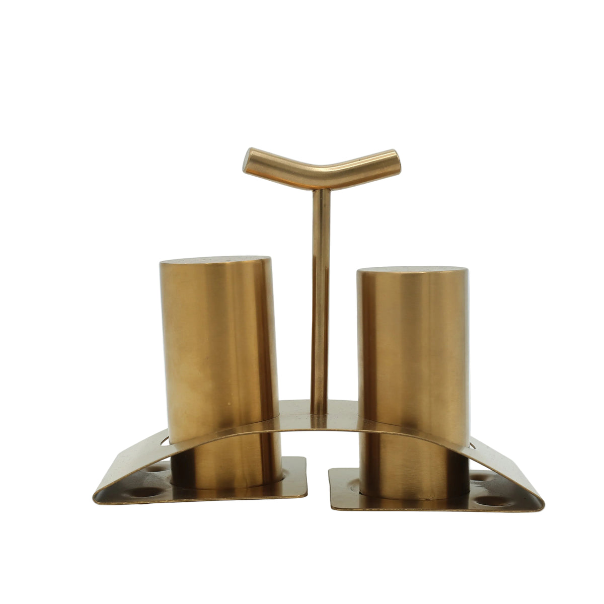 Modern Stainless Steel Salt and Pepper Shaker Golden at Zubaidas Homestore - House of Largest Collection Of Spice Racks and Jars In Pakistan