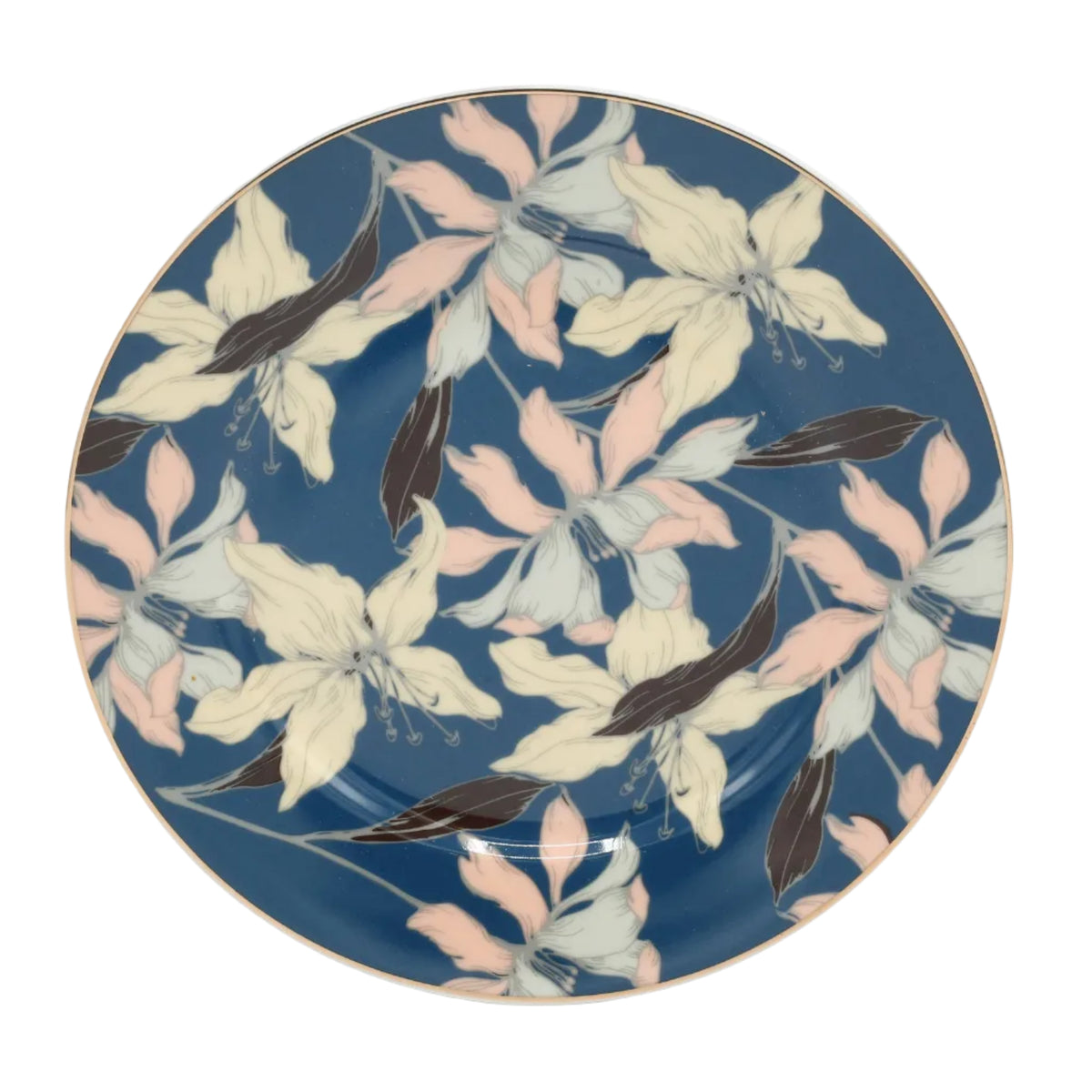 More & More Blue and Gold Dinner Set 65 Pieces at Zubaidas Homestore. No 1 Homestore in Pakistan