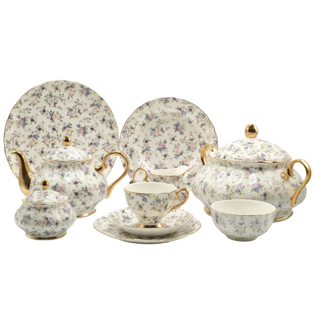 More & More Royal Albert Inspired Bone China Dinner Set 75 Pieces at Zubaidas Homestore Pakistan