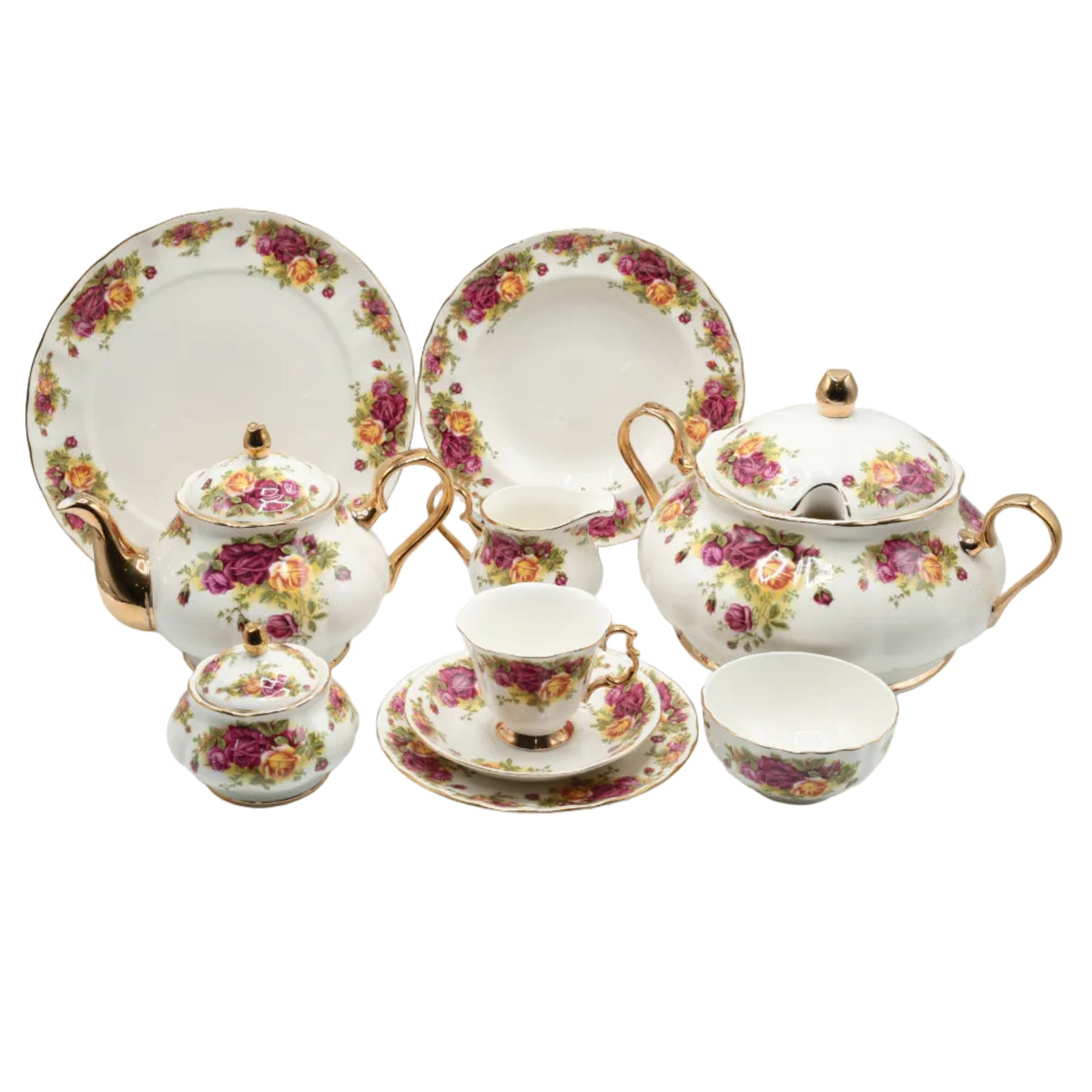More & More Royal Albert Inspired Dinner Set 75 Pieces at Zubaidas Homestore Pakistan