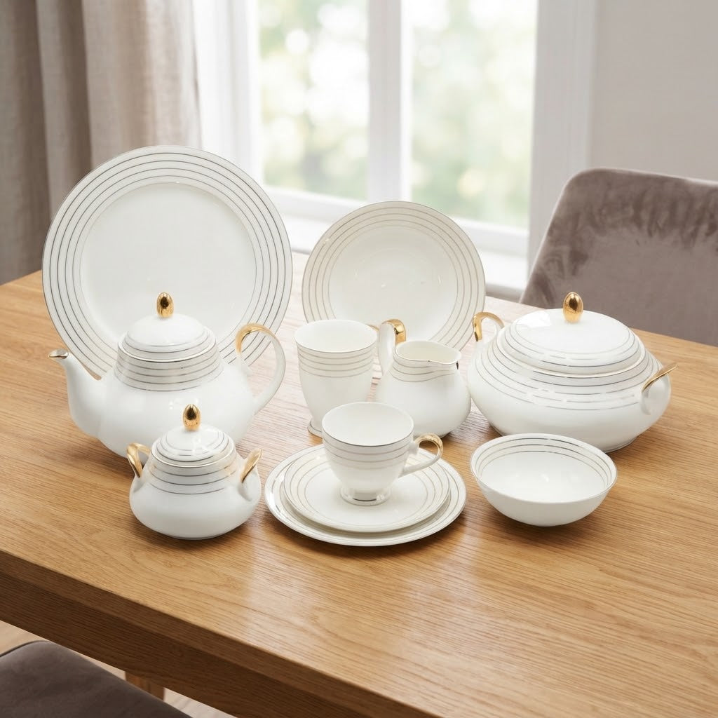 More & More Super Bone China Dinner Set 69 Pieces at Zubaidas Homestore
