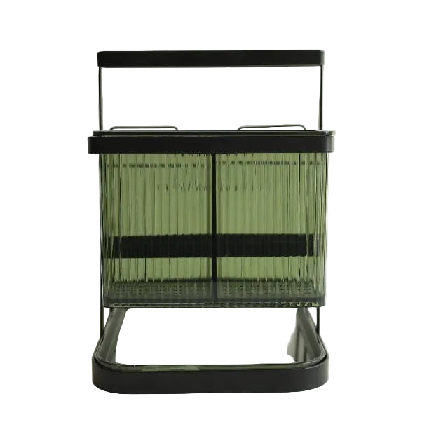 Multi Use Green Striped Acrylic Utensil Holder at Zubaidas Homestore Pakistan