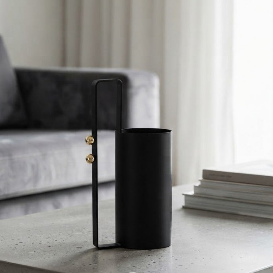 Nero Frame Cylinder Vase Black at Zubaidas Homestore