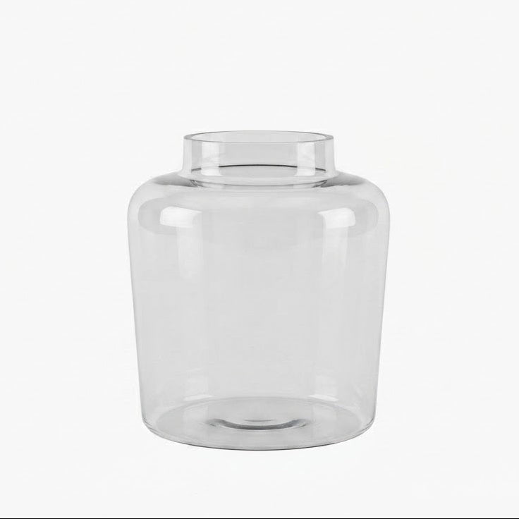 Clear Glass Storage Jar with Airtight Bamboo Lid 1000ML at Zubaidas Homestore Online Pakistan
