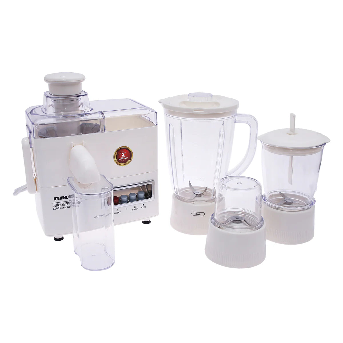 Nikai 4-In-1 Juicer, Blender, Grinder and Mincer 300W at Zubaidas Homestore Pakistan