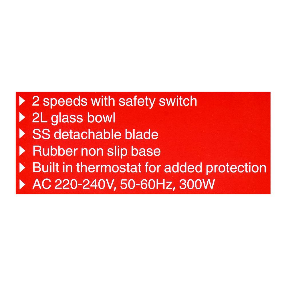 Nikai Chopper 300W NC-494A at Zubaidas The Largest Homestore in Pakistan