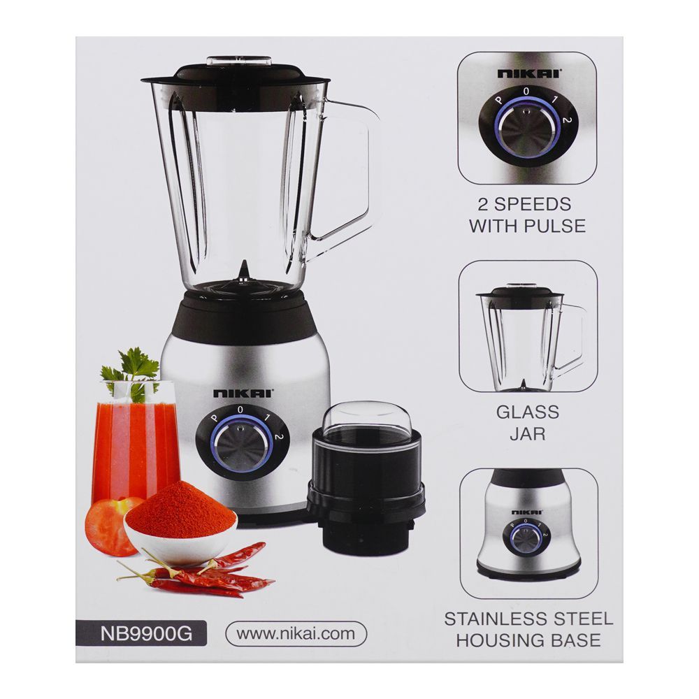 Nikai Glass Blender 600W NB-9900 Zubaidas Best Online Homestore in Pakistan