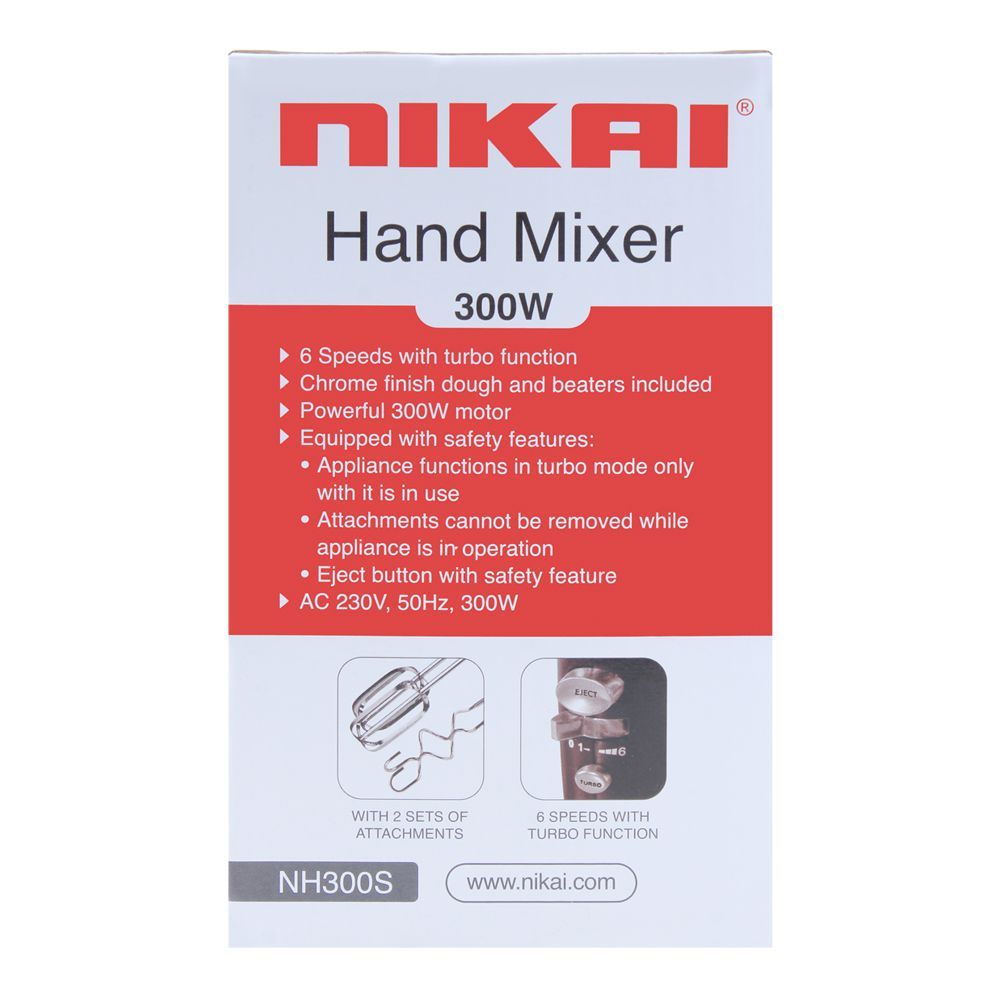 Nikai Hand Mixer 300W NH300S at Zubaidas Best Online Home Store in Pakistan