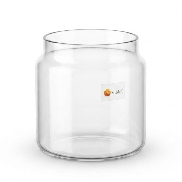 Ocean Pop Glass Storage Jar 500ml With Wooden Lid at Zubaidas No#1 Homestore in Pakistan