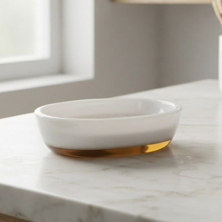 Acrylic Oval Soap Dish Two Tone at Zubaidas Homestore