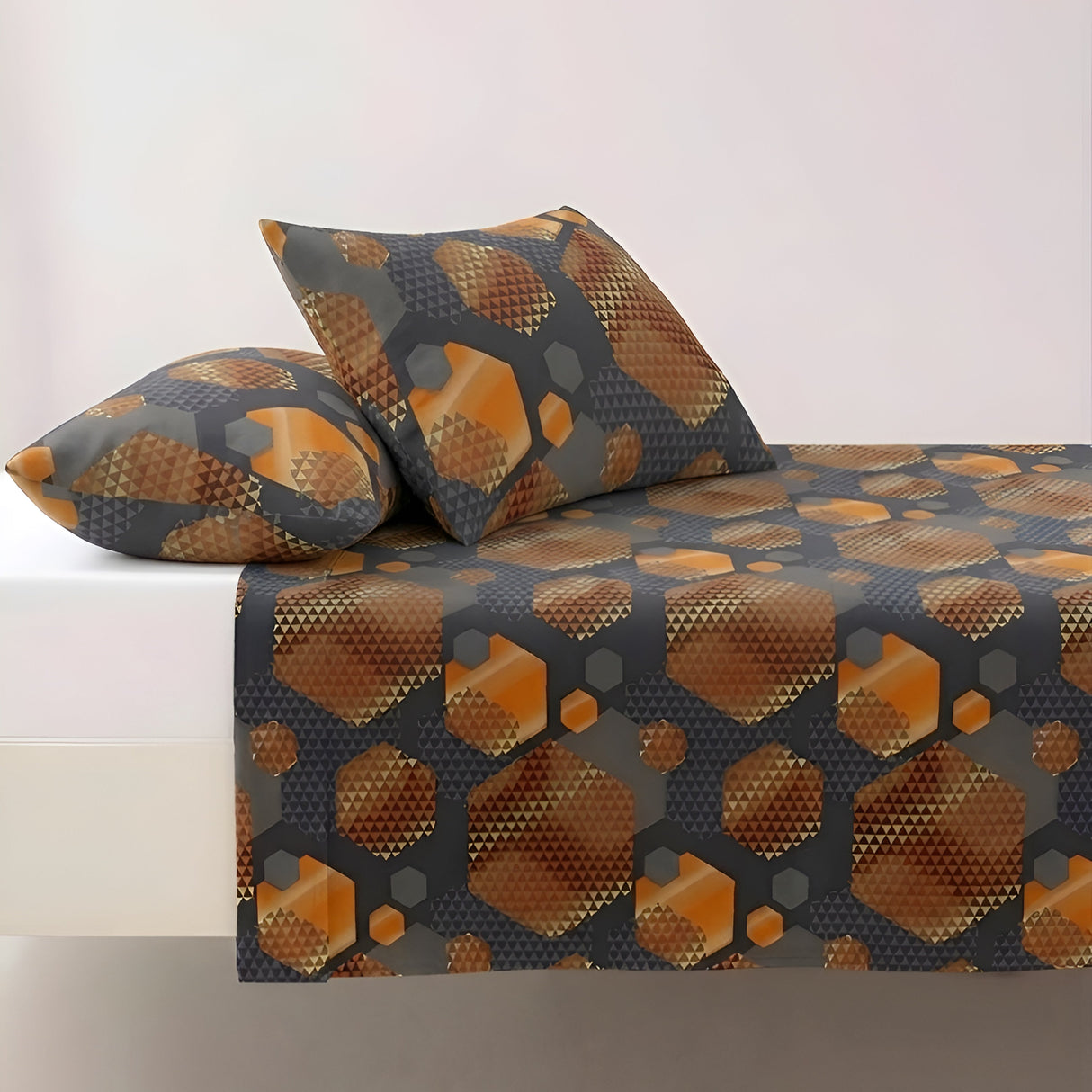 Plushmink Bed Sheet Fantasy King Bed-Carbon Comb at Zubaidas Homestore Best for Home Shopping
