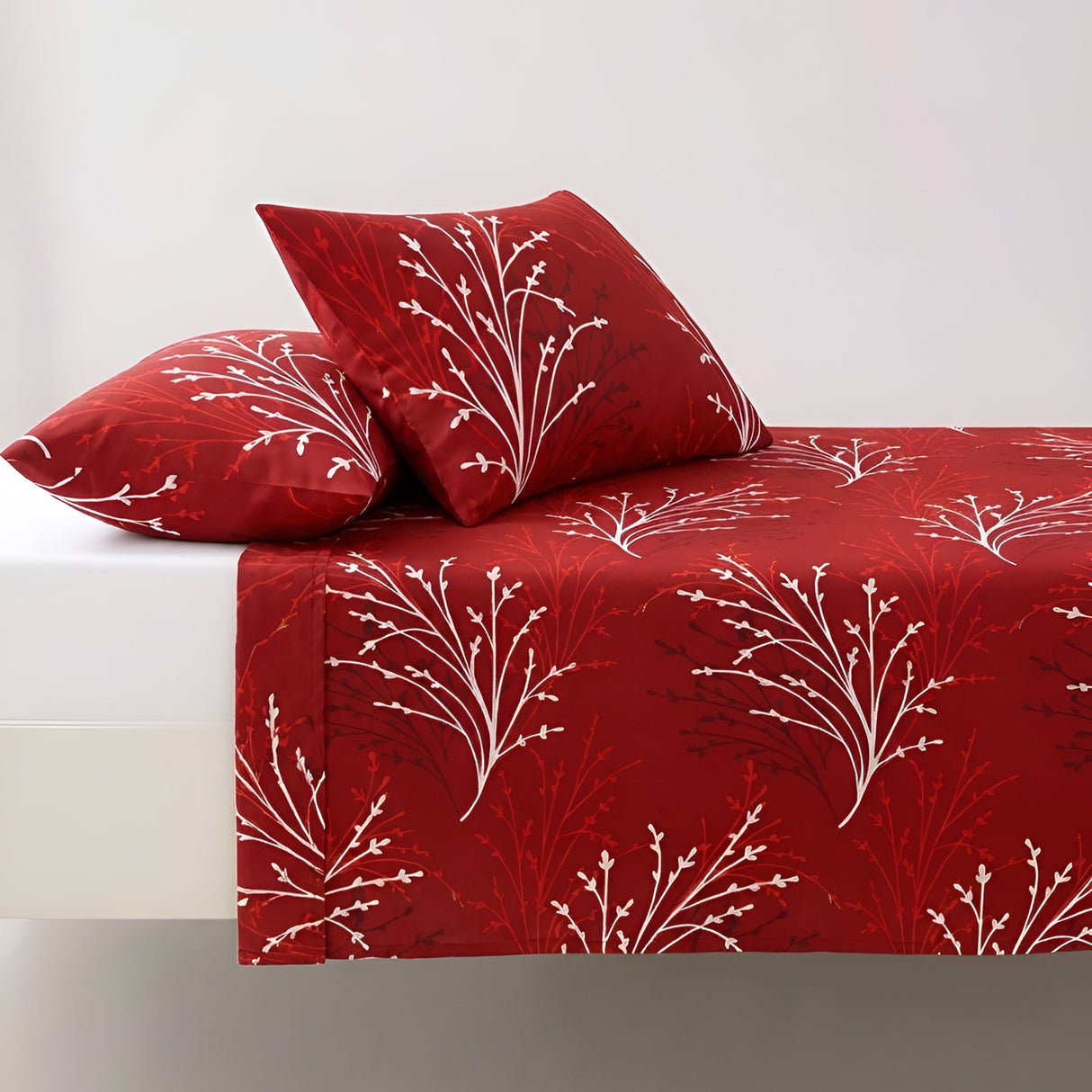 Plushmink Bed Sheet Fantasy King Bed- Redfrost at Zubaidas Homestore Online Pakistan