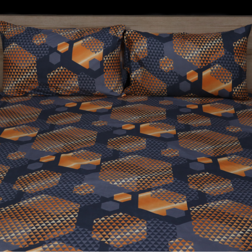 Plushmink Fantasy Fitted Bed Sheet-Carbon Comb at Zubaidas Homestore. No1 HomeStore for Home Shopping