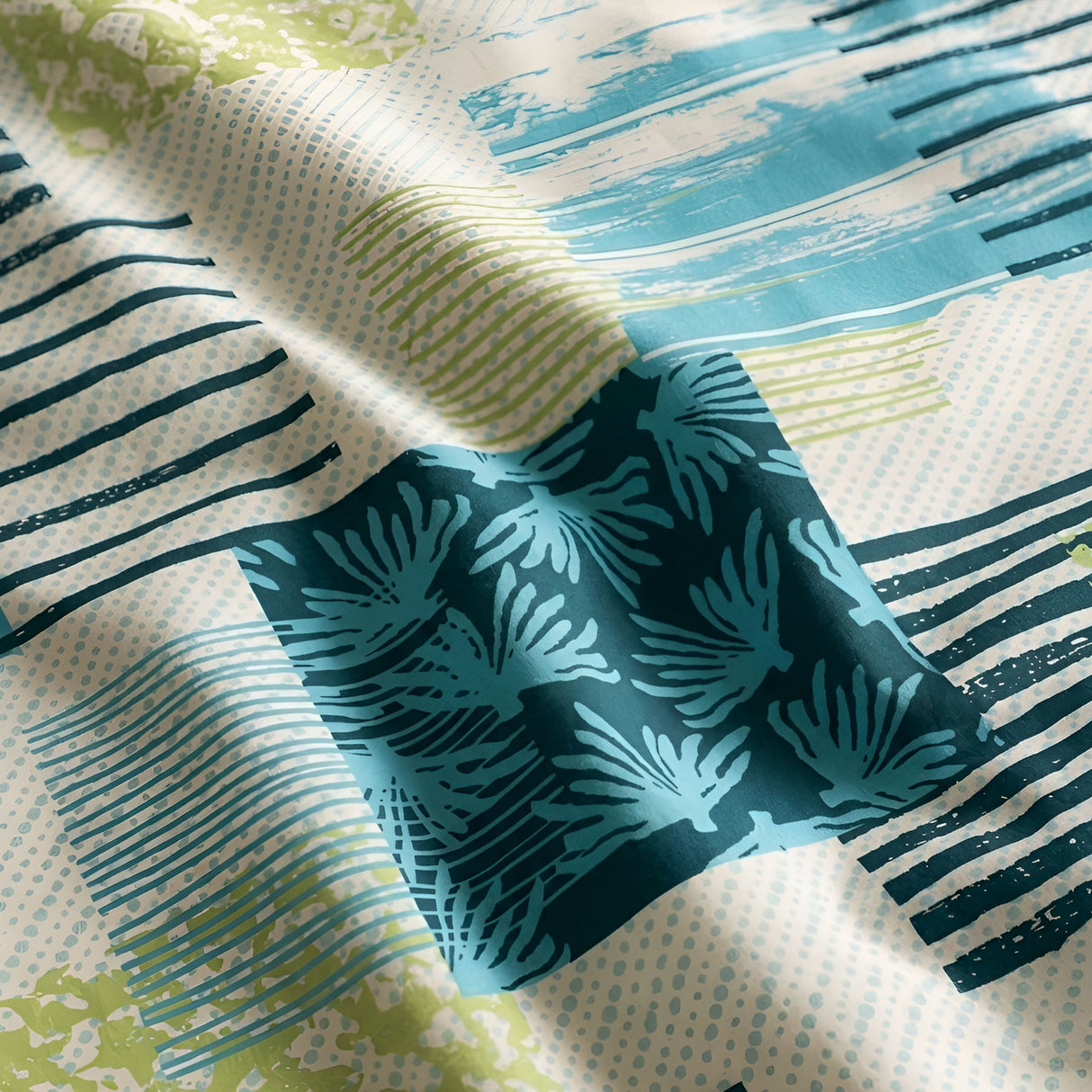 Plushmink Fantasy Fitted Bed Sheet-Wave at Zubaidas Homestore. Popular HomeStore In Pakistan