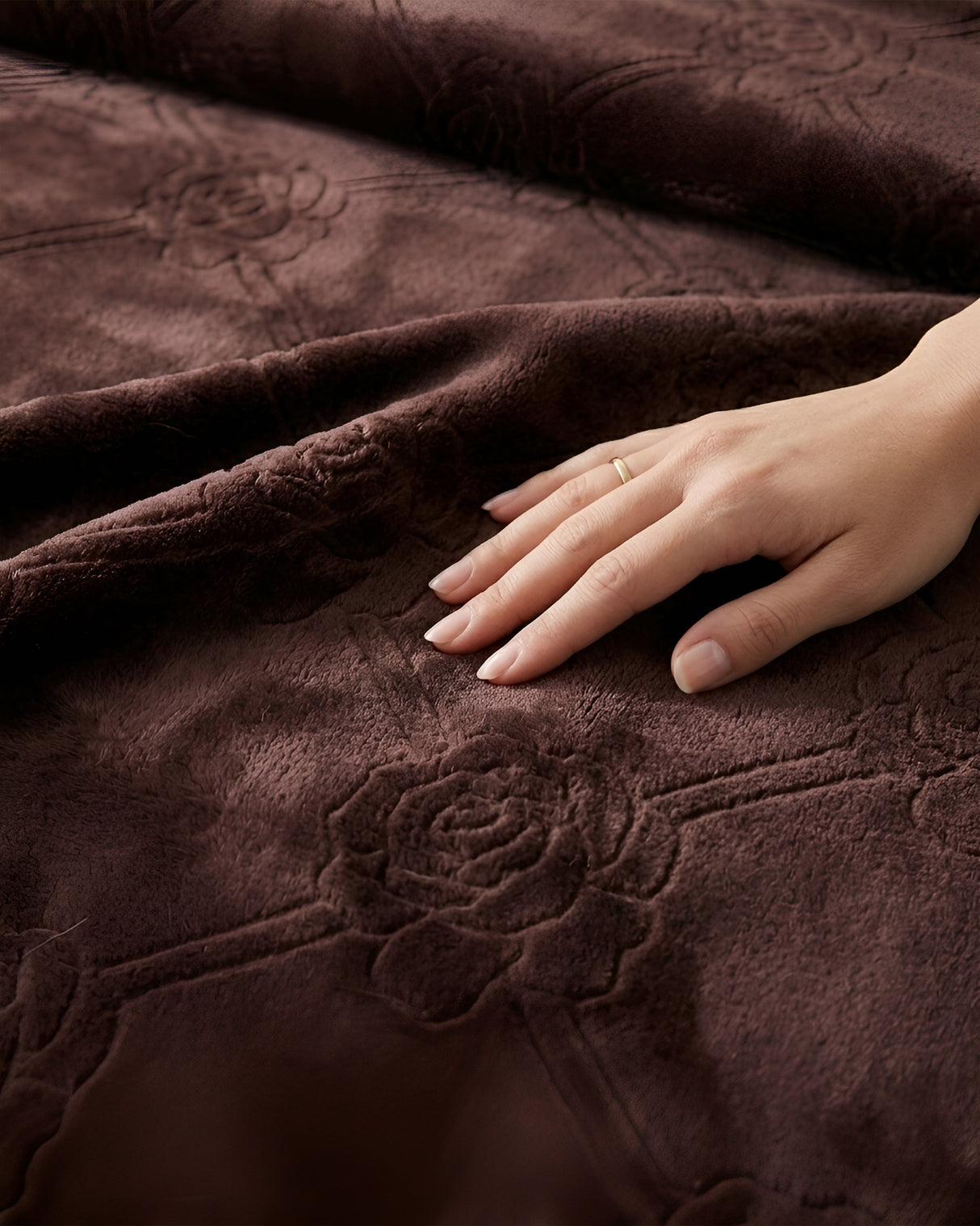 Plushmink Mansion AC Flannel Double Blanket Brown at Zubaidas Number 1 Homestore in Pakistan