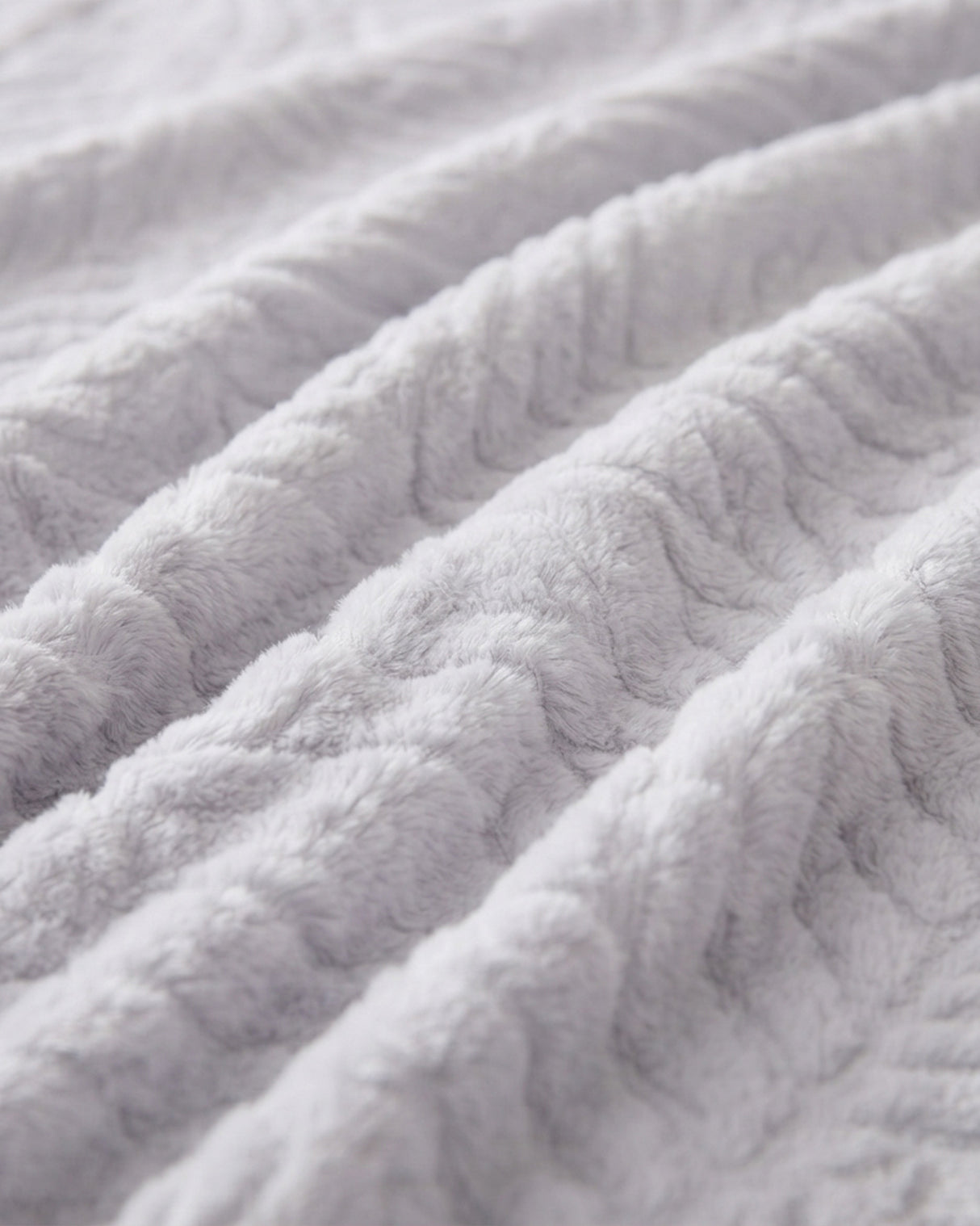 Plushmink Rabbit Fur Throw Blanket Silver at Zubaidas Homestore Pakistan