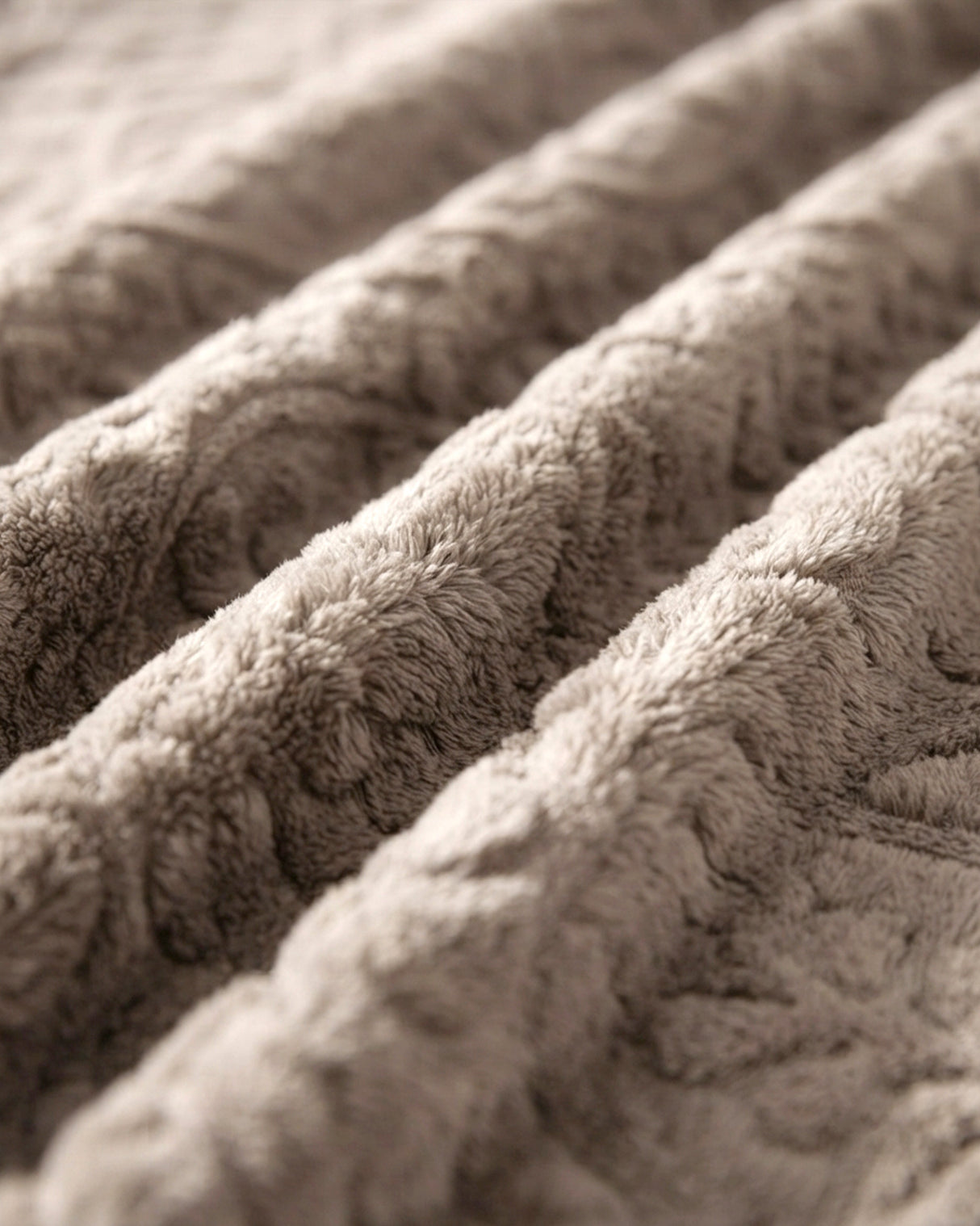 Plushmink Sherpa Jacquard Throw Blanket Brown at Zubaidas Homestore Pakistan