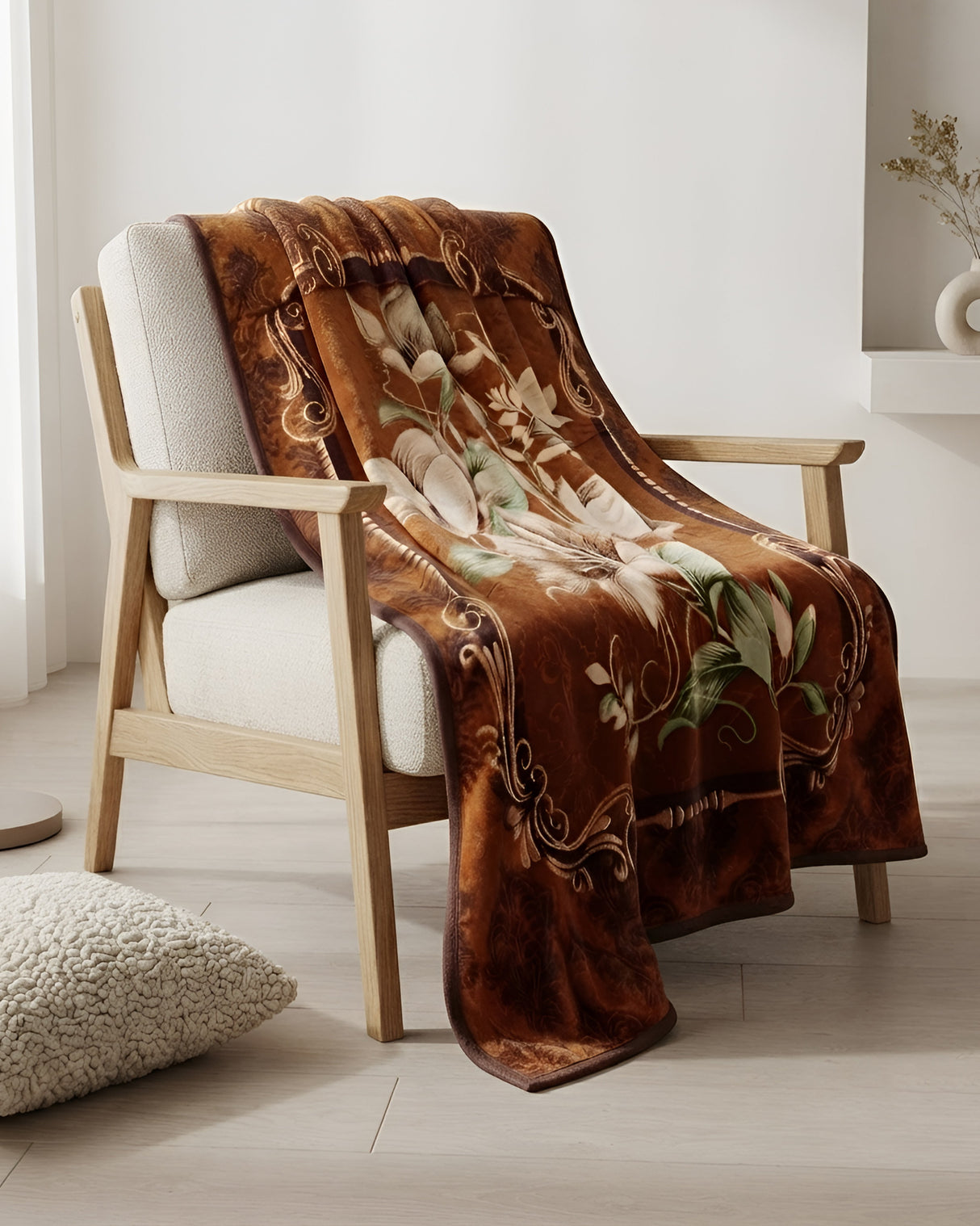 Plushmink Wonder Flannel AC Blanket Timber at Zubaidas Homestore - The Largest Collection of Home Textiles in Pakistan