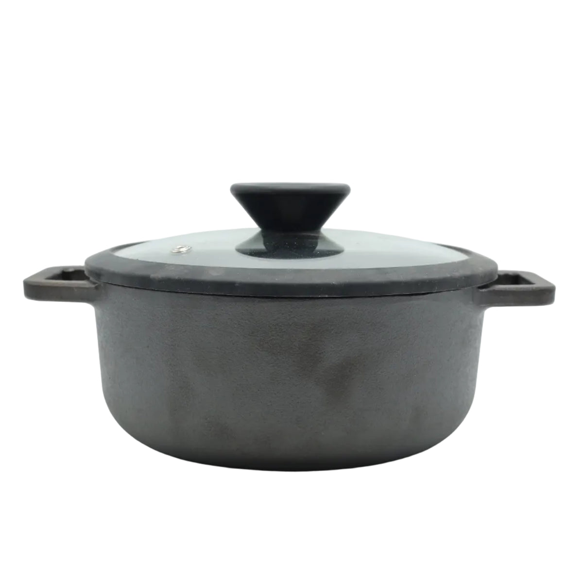 Prestige Cast Iron Casserole Pot with Glass Lid 20cm at Zubaidas Homestore. Most Trusted Homestore in Pakistan