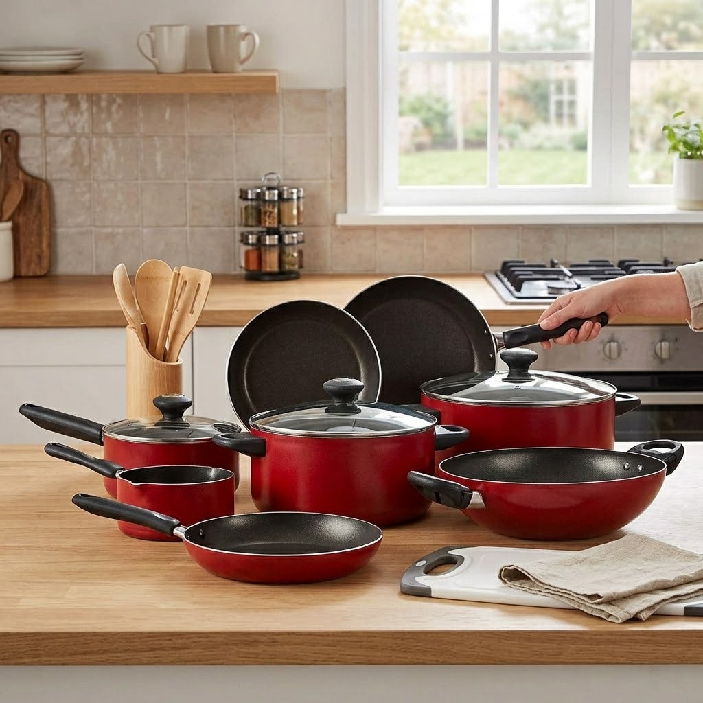 Prestige Classique 16 Pieces Non-Stick Cookware Set at Zubaidas Homestore